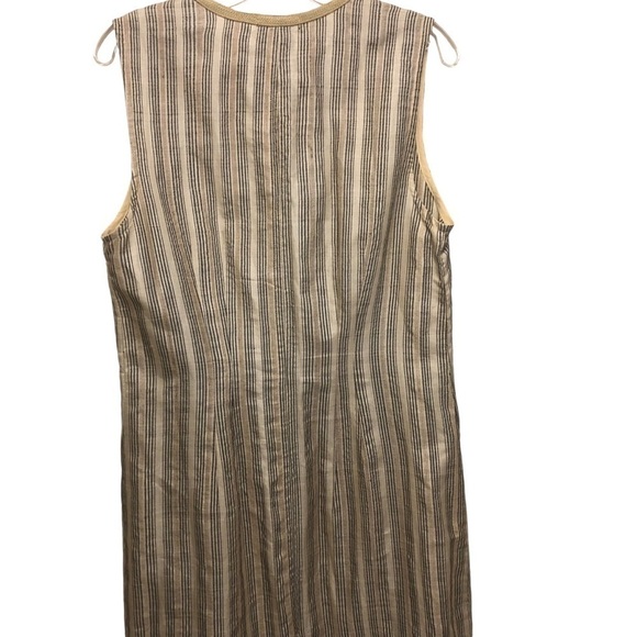 J Peterman Sleeveless Silk Long Tunic Duster Cardigan Button Front Women’s Small - Picture 15 of 15